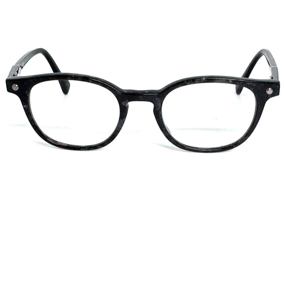Longchamp Eyeglasses Frames Marble 002 Black Round Full Rim 47-19-140 H16393 - Picture 1 of 7